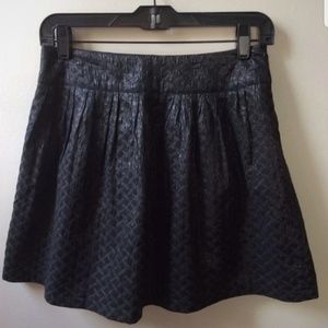 A-Line Black Mini Skirt